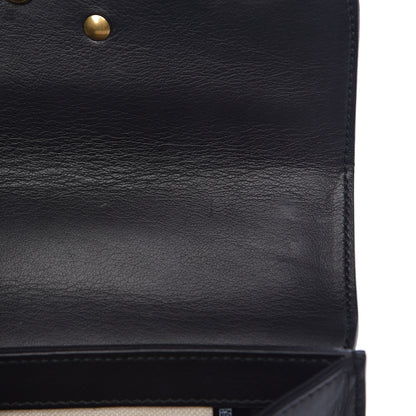 Gucci Calfskin Peony Small Chain Shoulder Bag Black 10 of 14