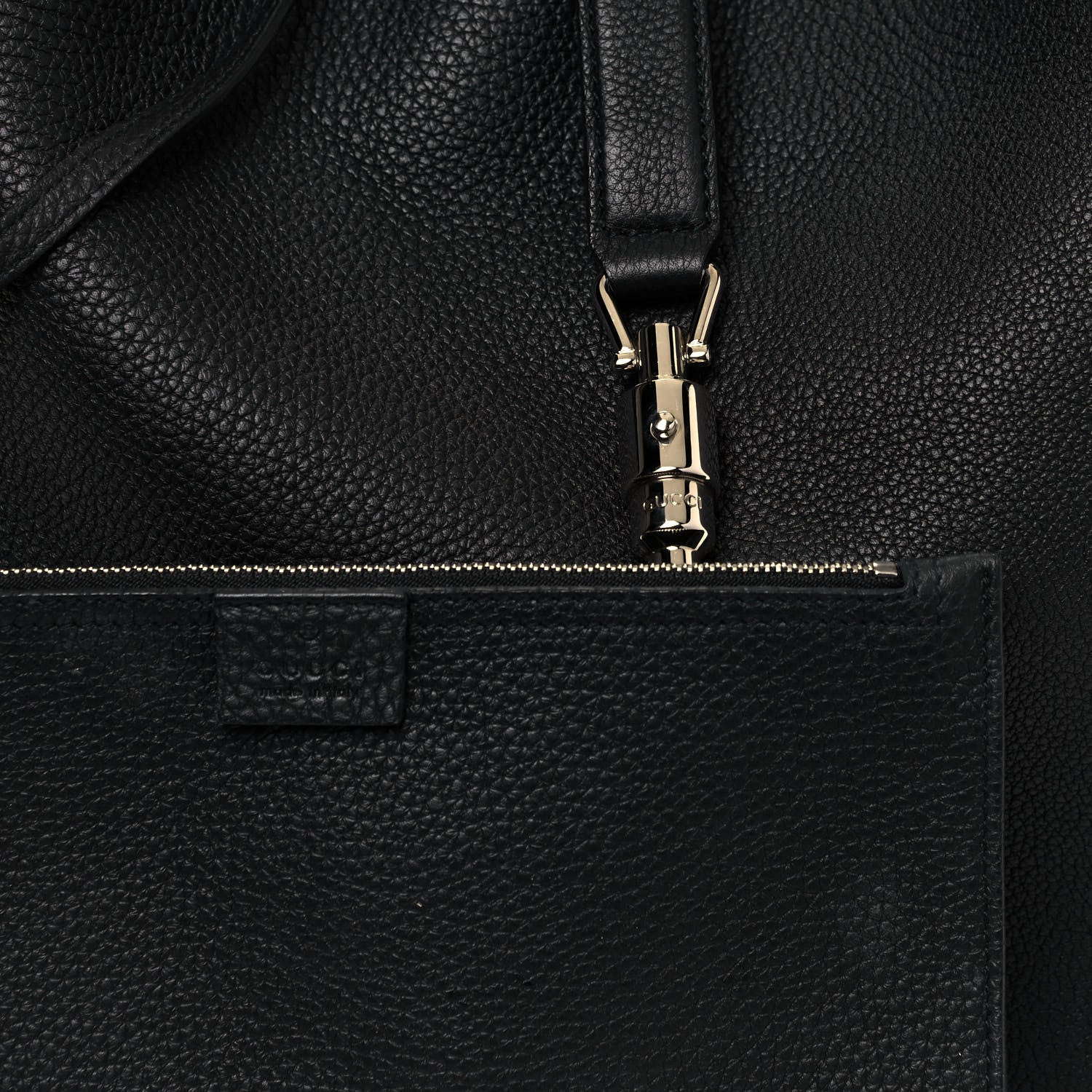 Gucci Soft Grained Calfskin Large Jackie Hobo Black 5 of 10