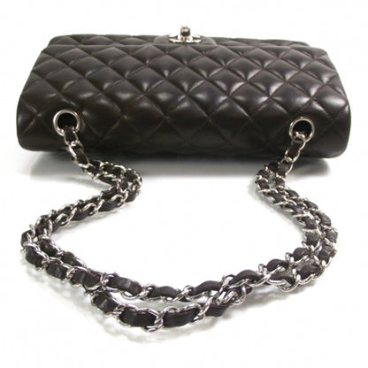 Chanel Lambskin Medium Double Flap Dark Brown 6 of 13