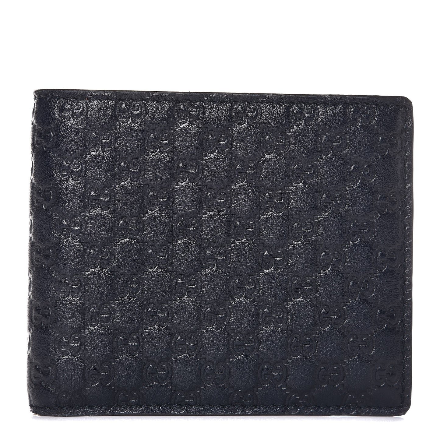 Soft Microguccissima Avel Bi-Fold Wallet Blue