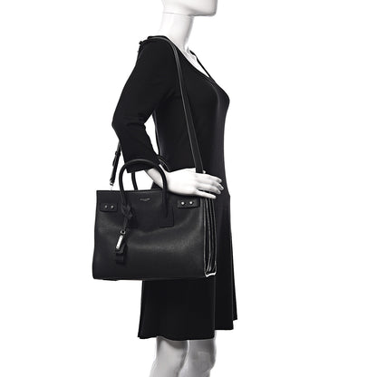 Saint Laurent Grained Calfskin Small Supple Sac De Jour Black 2 of 11