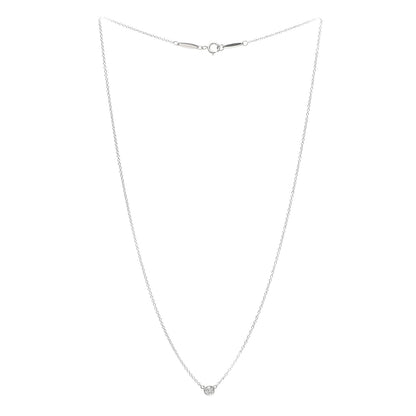 Tiffany Platinum Diamond .14ct Elsa Peretti Diamonds by the Yard Pendant Necklace 3 of 5