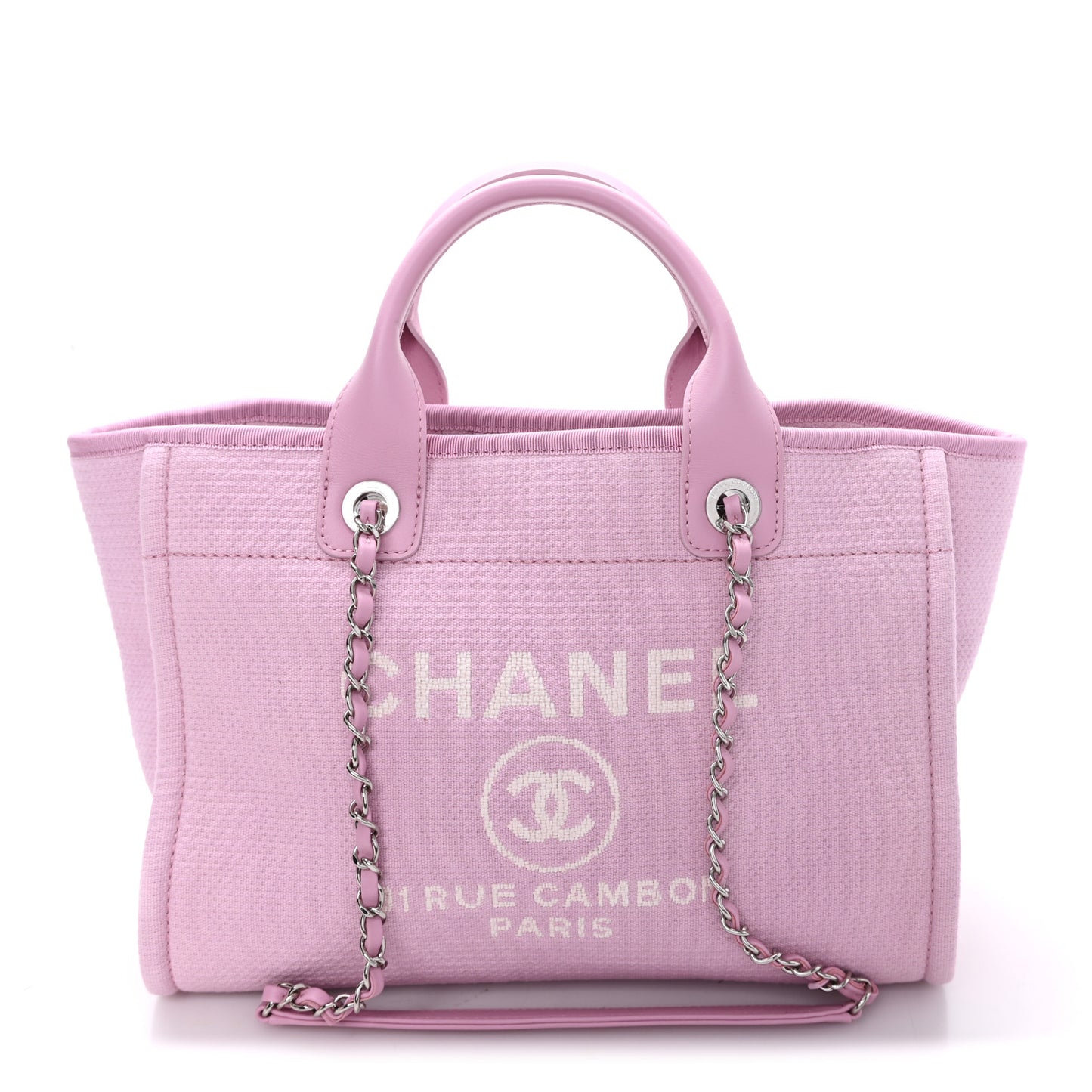 Mixed Fibers Small Deauville Tote Dark Pink