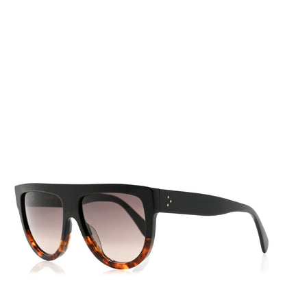 Celine Shadow Sunglasses CL 4001IN Black Havana 1 of 7