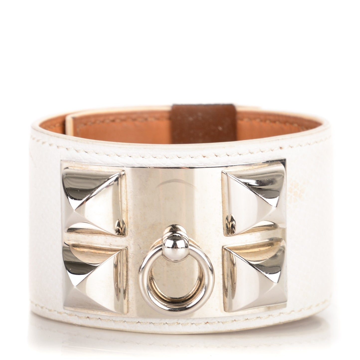 Epsom Collier de Chien CDC Bracelet White