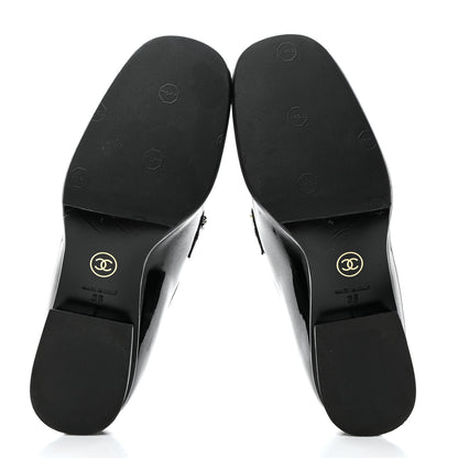 Chanel Patent Calfskin CC Chain Mocassin Loafers 36 Black 5 of 11