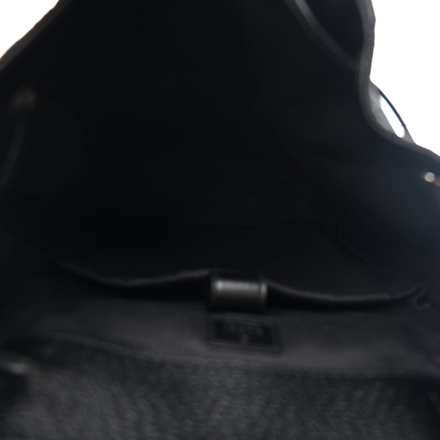Gucci Monogram Jumbo GG Textured Dollar Calfskin Web Double Buckle Backpack Black 5 of 10