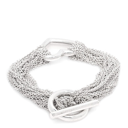 Tiffany Sterling Silver Heart Mesh Bracelet 3 of 5