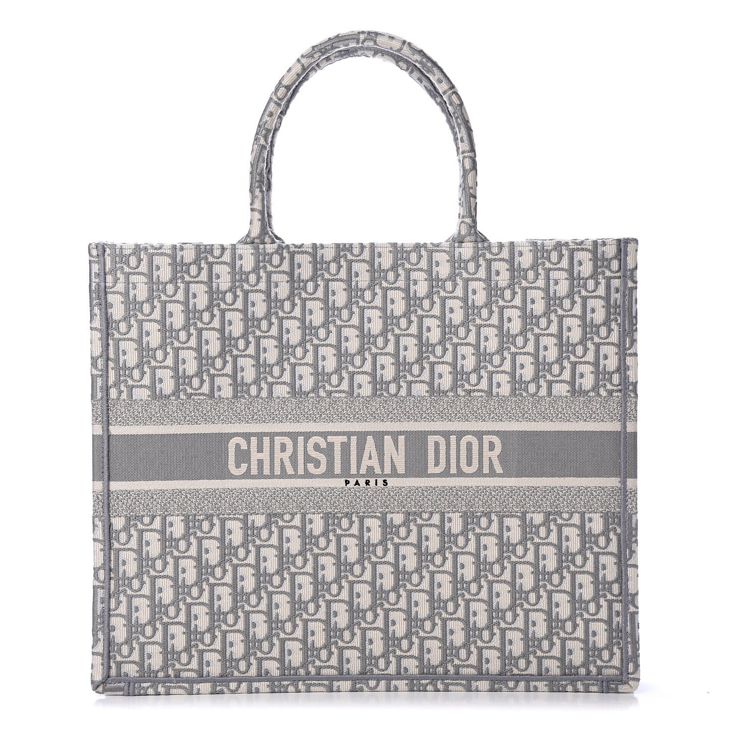Christian Dior Oblique Large Book Tote Grey 1 of 10