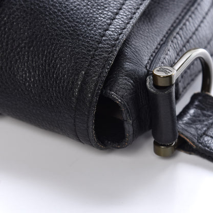 Burberry Grained Calfskin Messenger Black 16 of 16