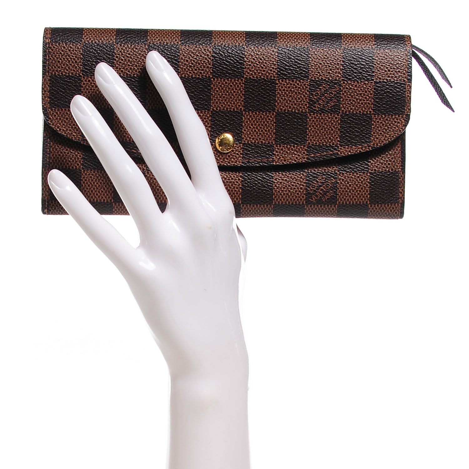 Louis Vuitton Damier Ebene Emilie Wallet 2 of 8