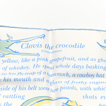 Hermes Silk Clovis Crocodile Pocket Square 2 of 4