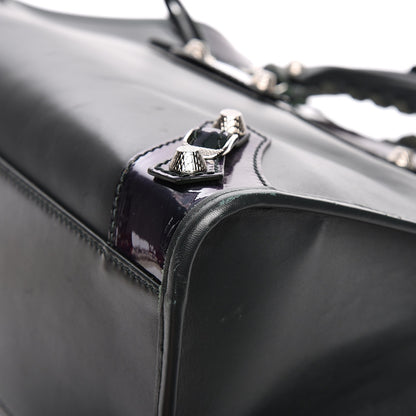 Balenciaga Smooth Calfskin Metallic Patent Giant 12 Silver Hardware City Vert Poker Fonce 13 of 13