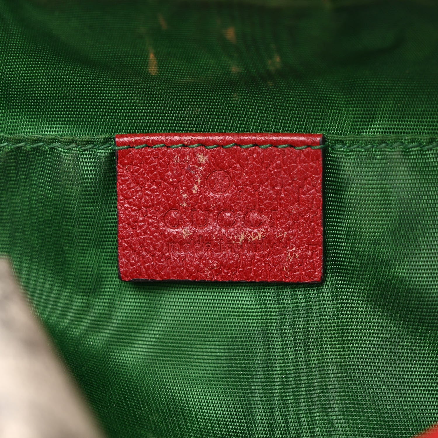 Gucci Soft GG Supreme Monogram Calfskin Medium Ophidia Cosmetic Case Beige Ebony Hibiscus Red 6 of 9