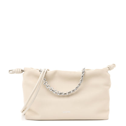 Loewe Mellow Nappa Medium Donut Chain Flamenco Knot Clutch Sea Salt 1 of 10