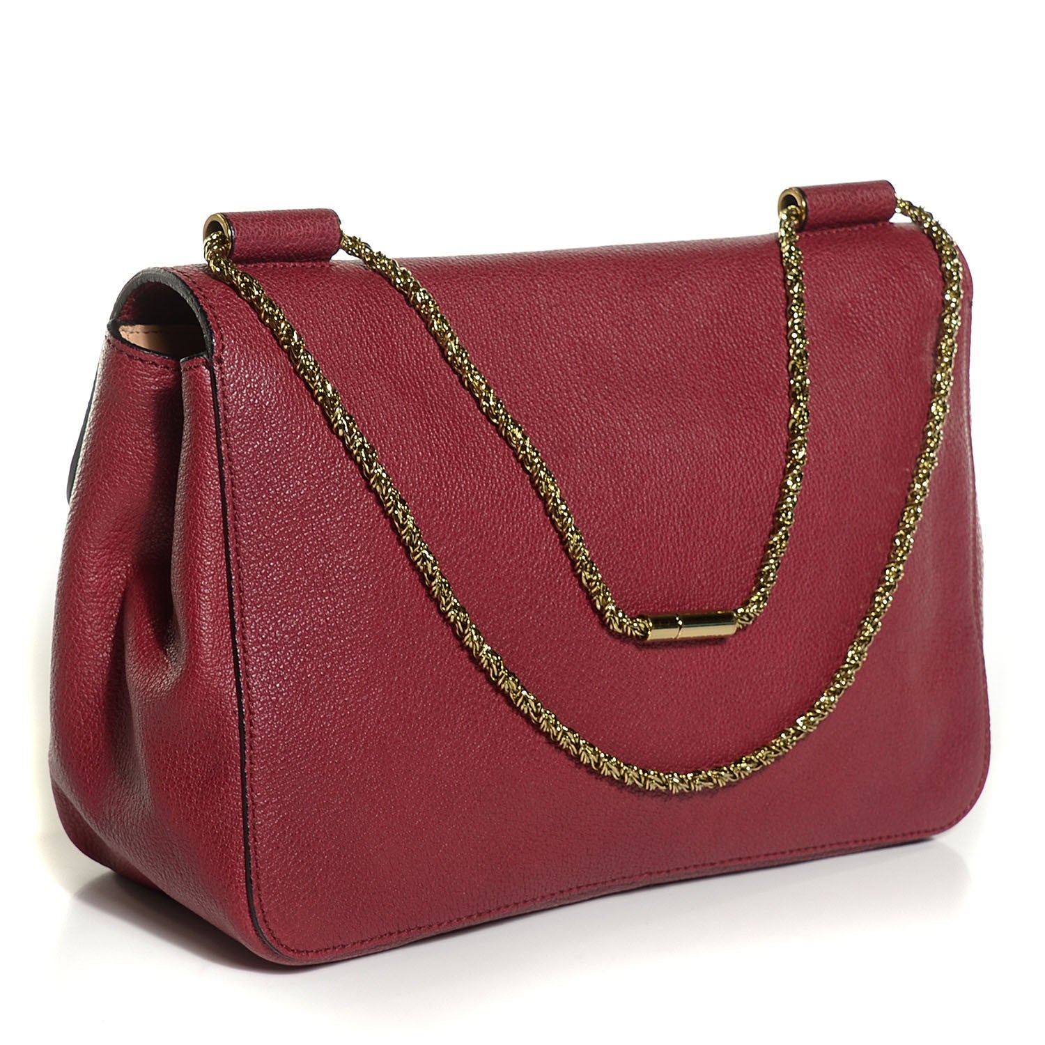 Chloe Calfskin Medium Elsie Shoulder Bag Plum Purple 3 of 8