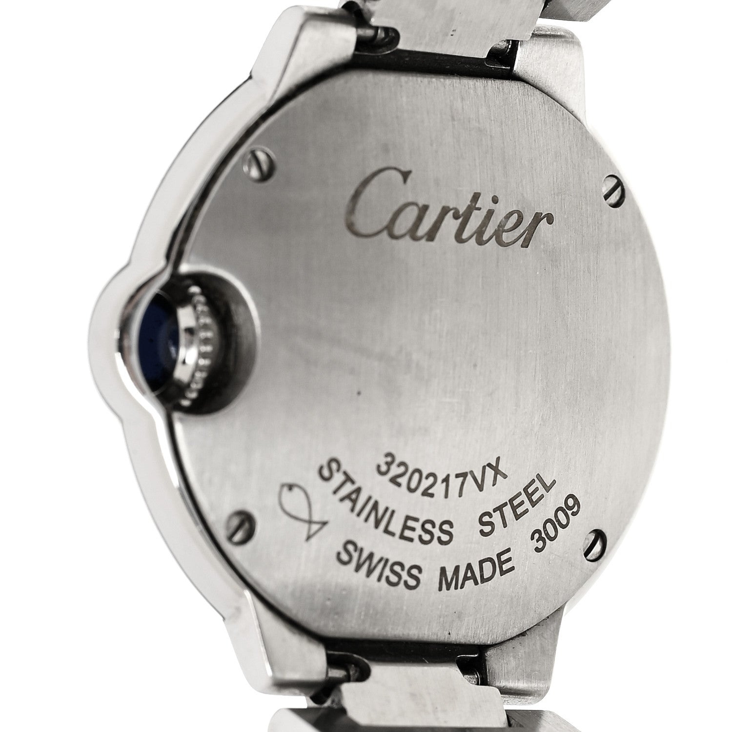 Cartier Stainless Steel Diamond 28mm Ballon Bleu De Cartier Quartz Watch 5 of 6