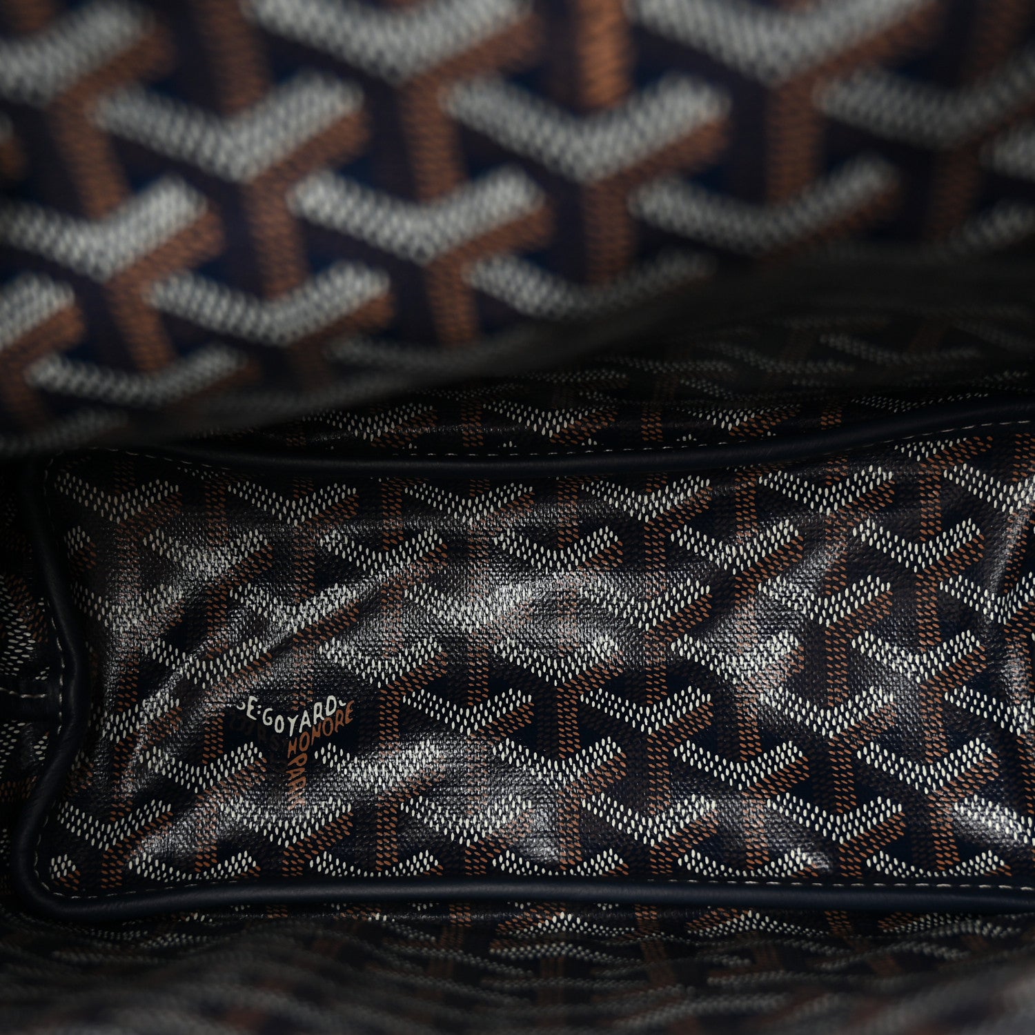 Goyard Goyardine Reversible Mini Anjou Navy 10 of 18