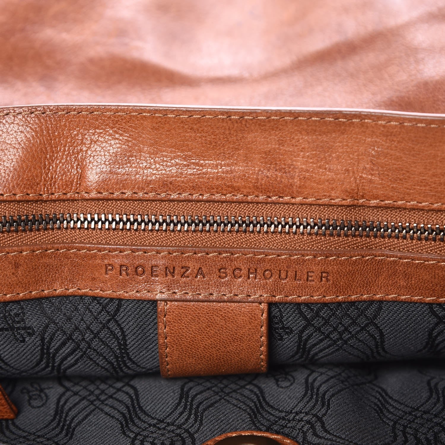 Proenza Schouler Lambskin Medium PS1 Satchel Saddle 7 of 17