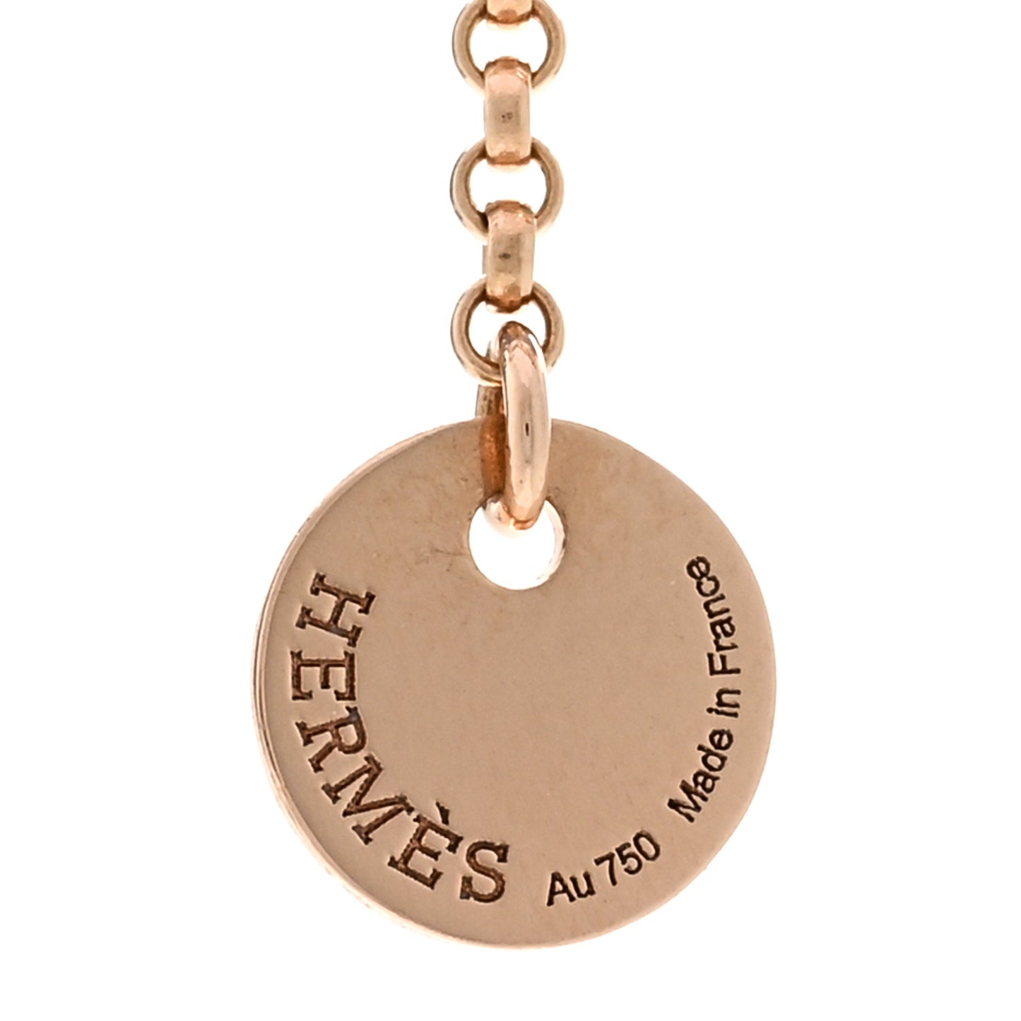 18K Rose Gold Diamond Clou d'H Pendant Necklace