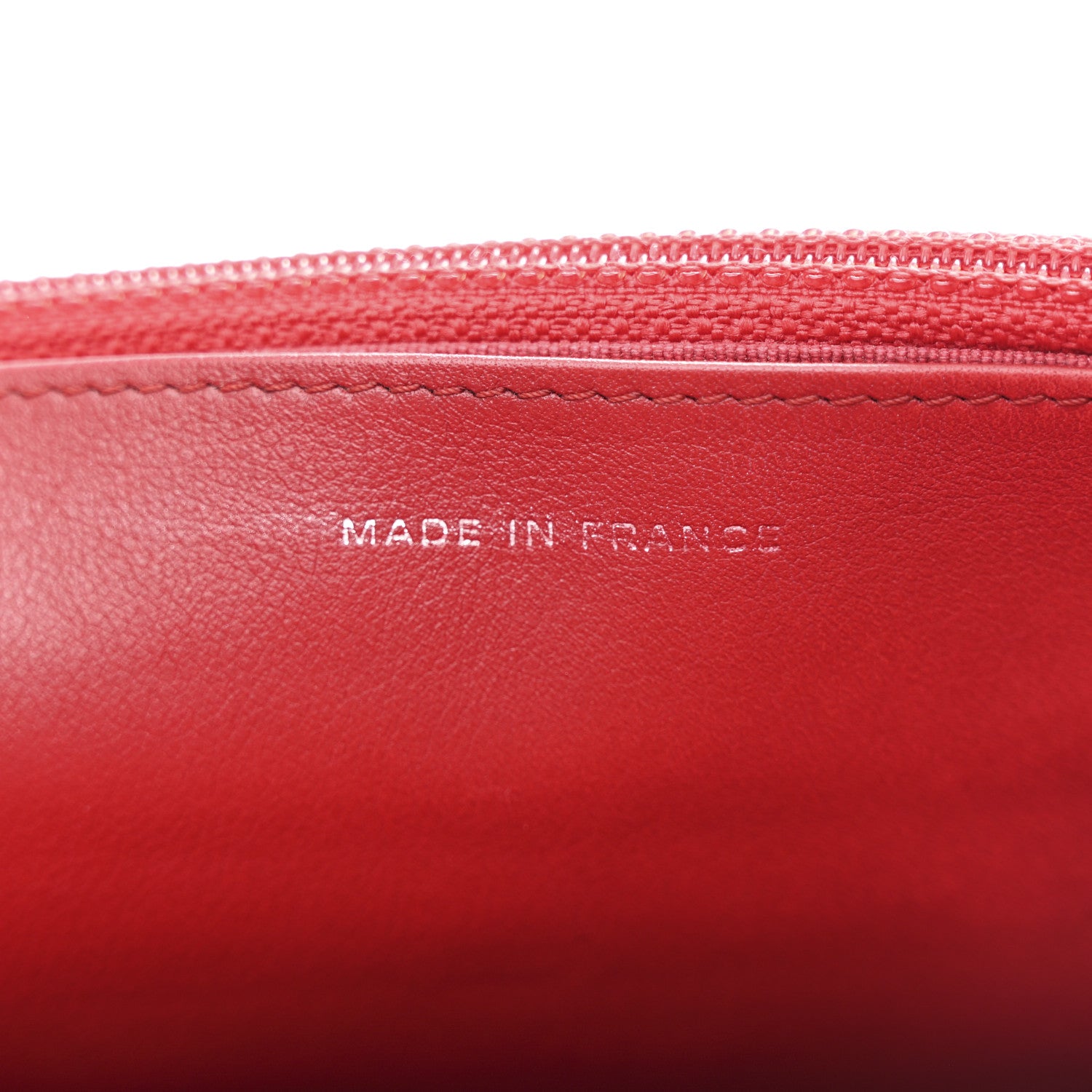 Chanel Caviar Quilted Wallet on Chain WOC Red 7 of 11