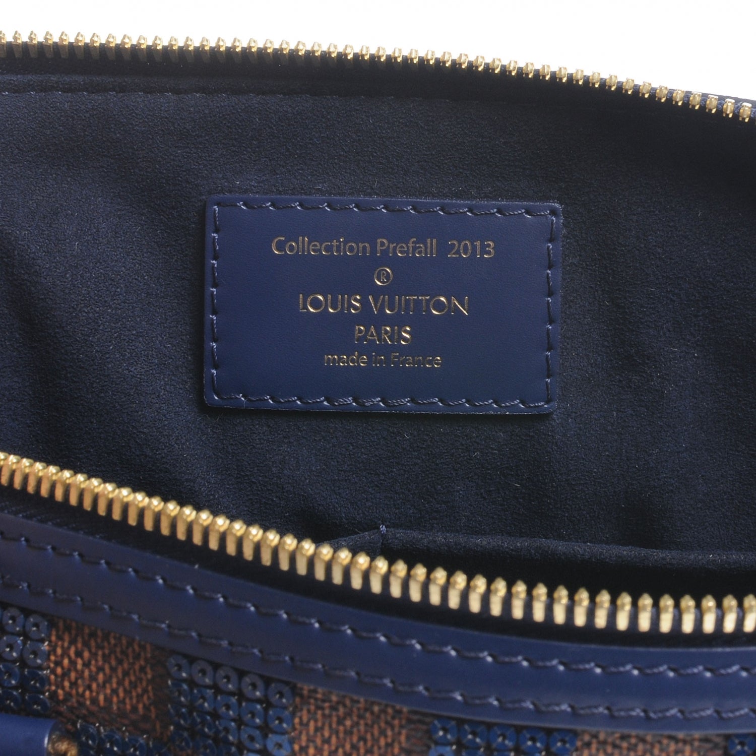 Louis Vuitton Damier Paillettes Speedy 30 Blue 7 of 8