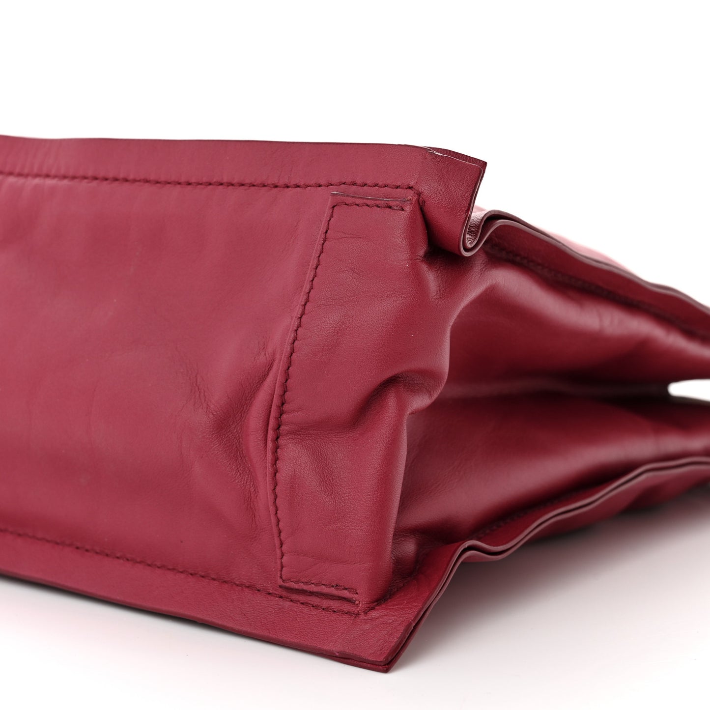 Calfskin Viva Bow Tote Melagrana