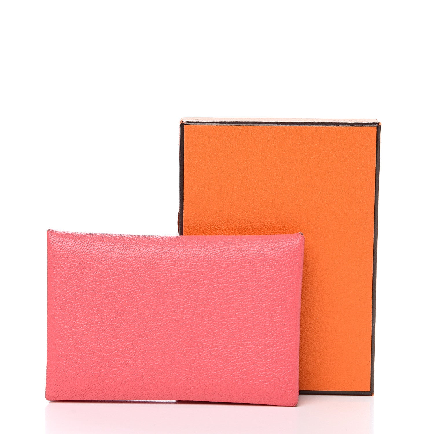 Hermes Chevre Mysore Calvi Card Case Rose Lipstick 7 of 7