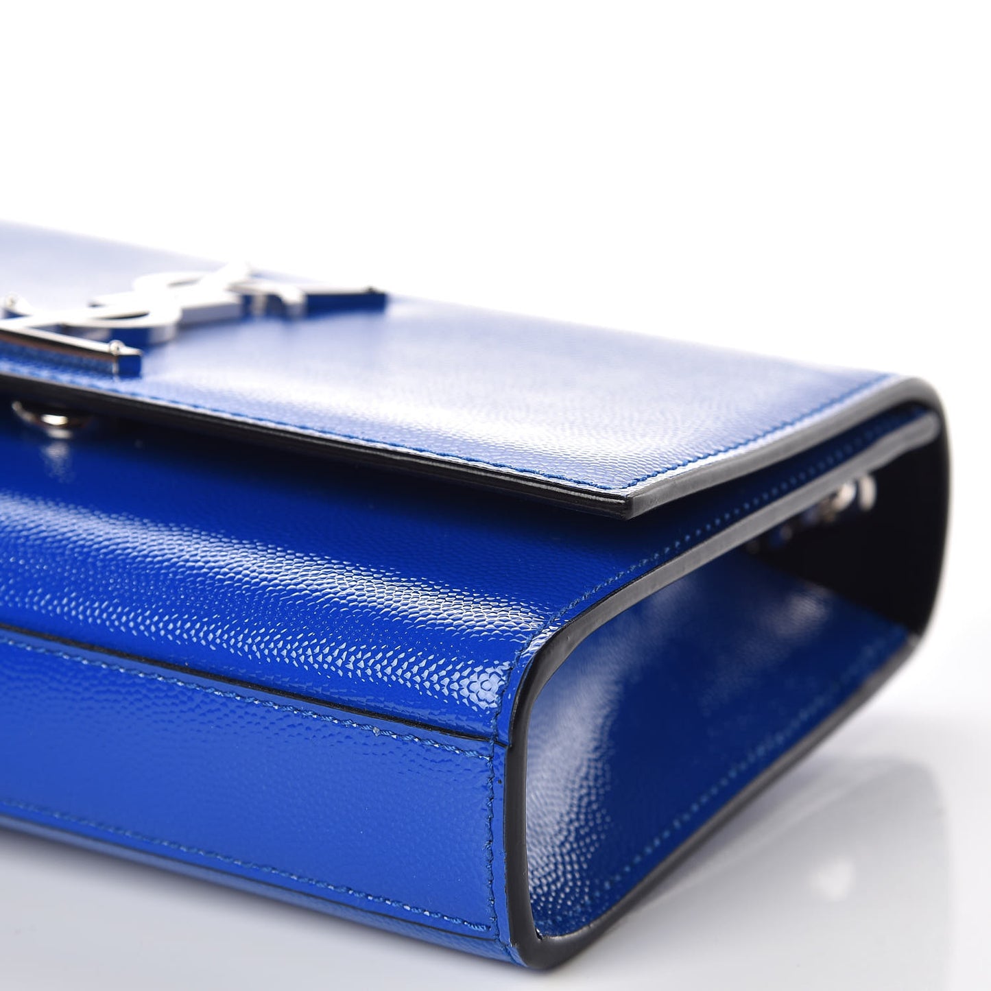 Grain De Poudre Small Classic Monogram Kate Satchel Royal Blue