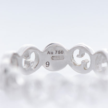 Gucci 18K White Gold 5mm 1973 Band Ring 4.75 4 of 5