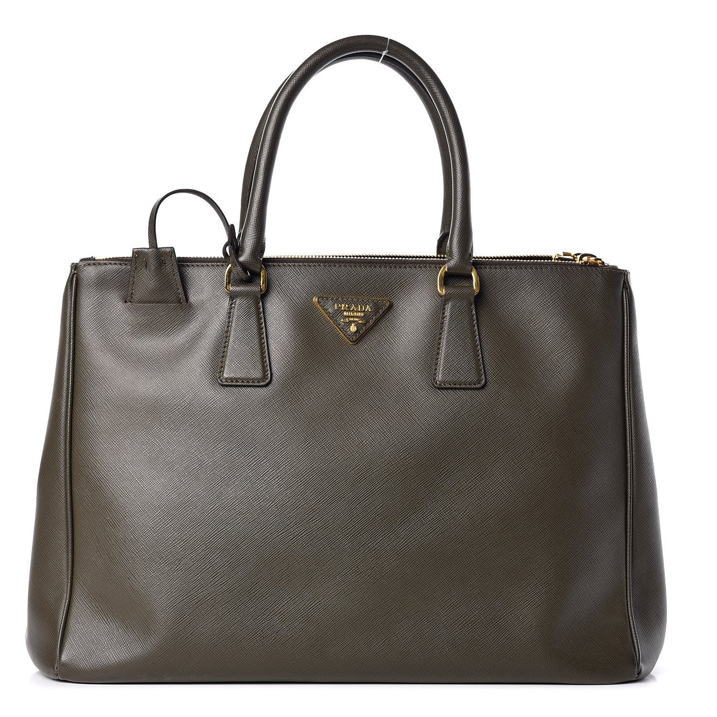 Saffiano Large Galleria Double Zip Tote Militare