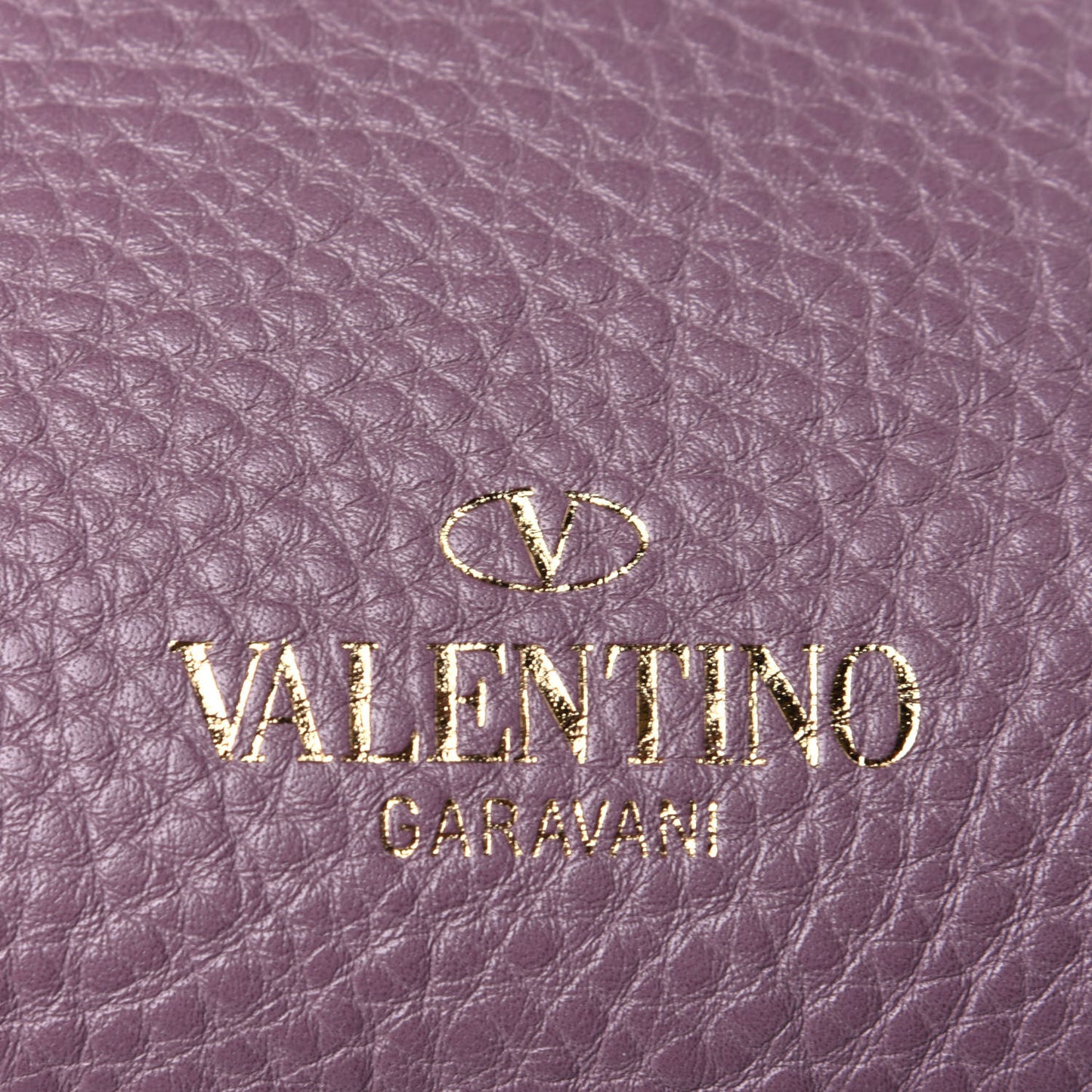 Pebbled Calfskin Medium Rockstud Tote Dark Mauve