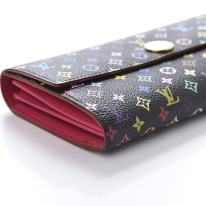 Louis Vuitton Monogram Multicolor Sarah Wallet Black Grenade 6 of 10