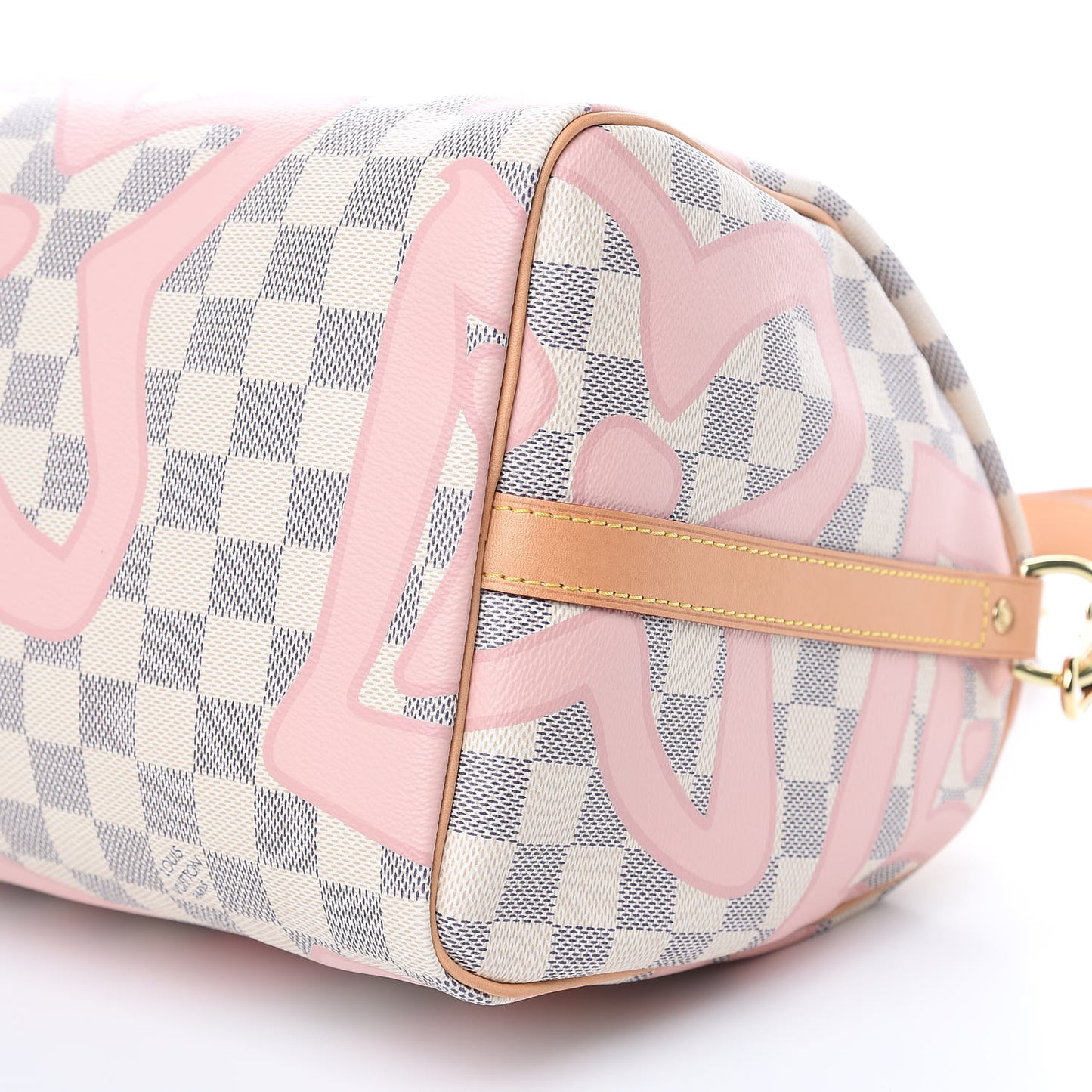 Damier Azur Tahitienne Speedy Bandouliere 30 Rose Ballerine