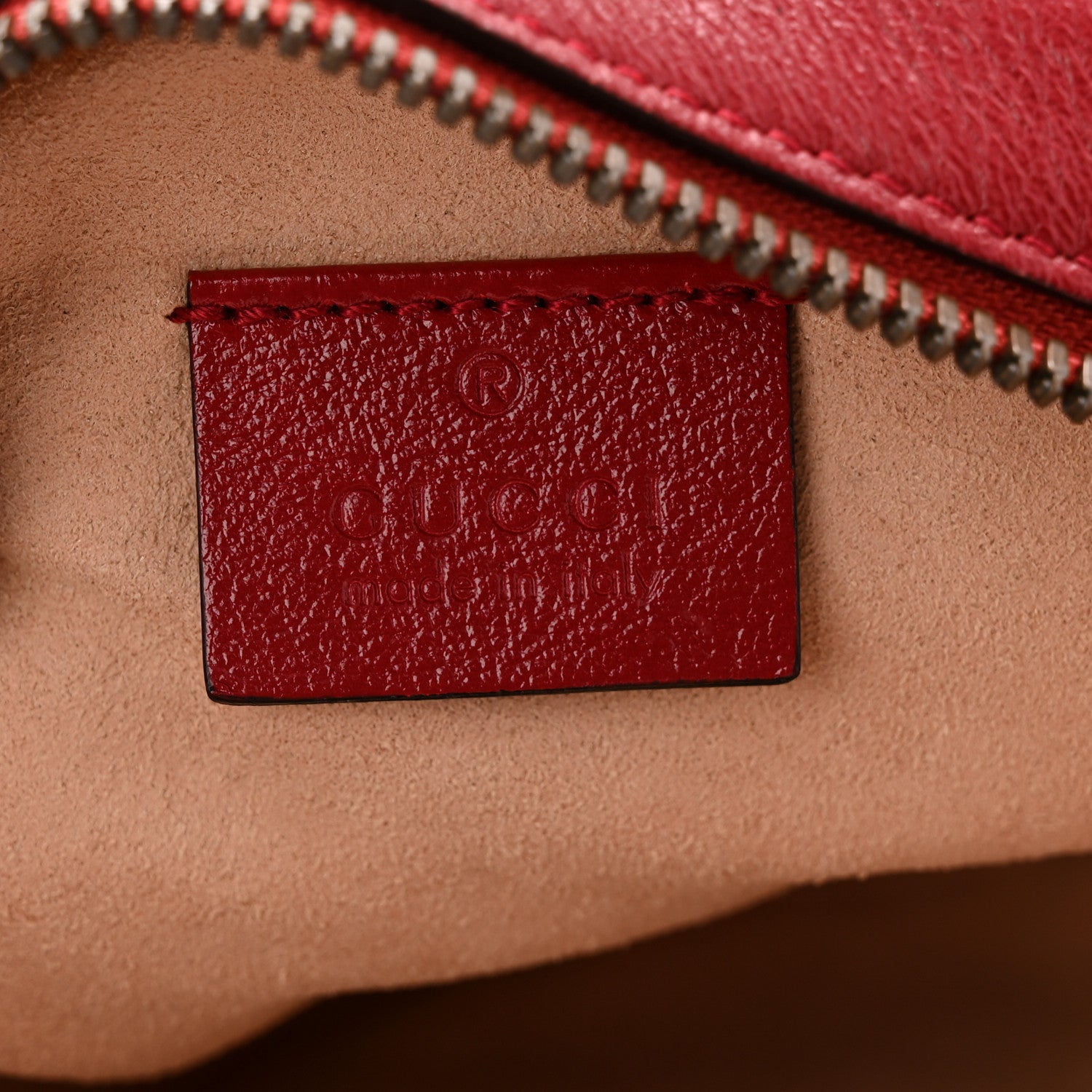 Gucci Glazed Calfskin Matelasse Heart Mini GG Marmont Round Shoulder Bag Romantic Cerise 6 of 10