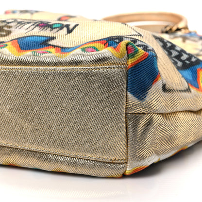 Chanel Graffiti Printed Canvas Street Spirit Tote Multicolor 8 of 8