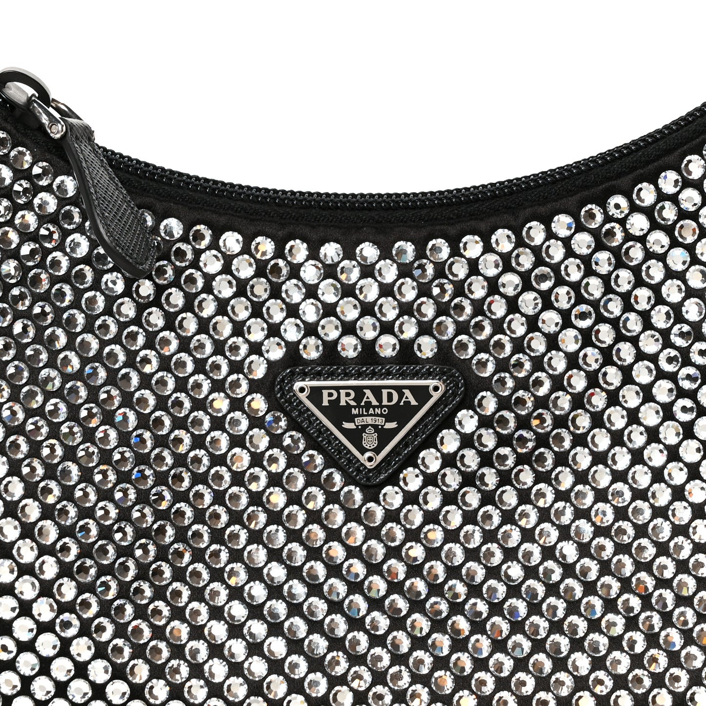 Satin Crystal Mini Re-Edition 2000 Bag Cristal