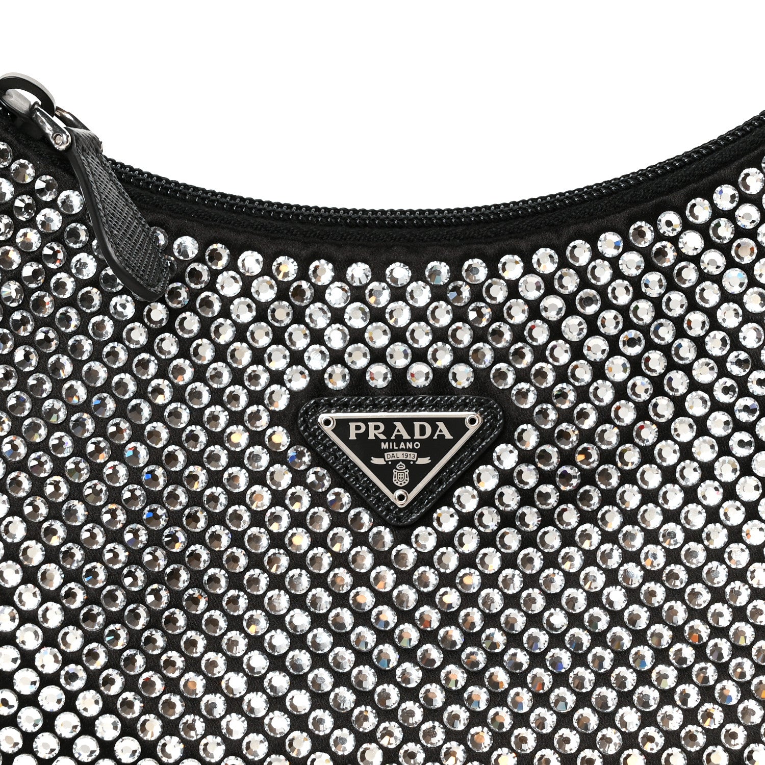 Prada Satin Crystal Mini Re-Edition 2000 Bag Cristal 8 of 10