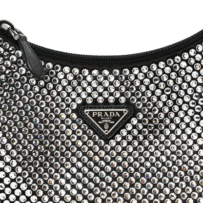 Prada Satin Crystal Mini Re-Edition 2000 Bag Cristal 8 of 10