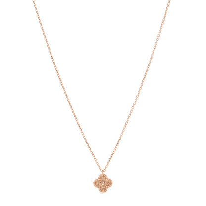 Van Cleef & Arpels 18K Rose Gold Sweet Alhambra Pendant Necklace 1 of 6