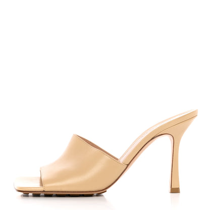Bottega Veneta Lambskin Stretch Mule Sandals 39 Nude 1 of 12