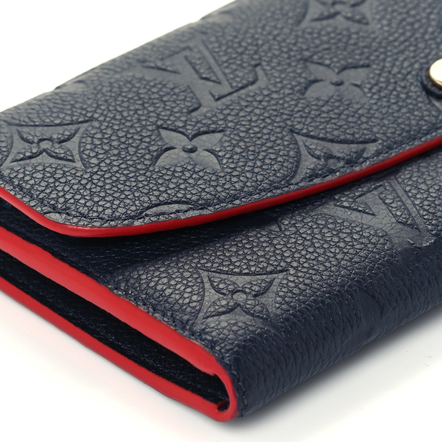 Empreinte Emilie Wallet Marine Rouge