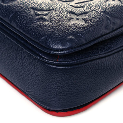 Louis Vuitton Empreinte Pochette Metis Marine Rouge 9 of 13