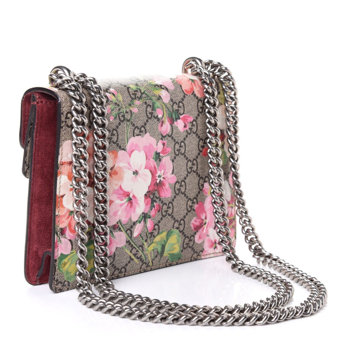 GG Supreme Monogram Blooms Mini Dionysus Shoulder Bag Beige Multicolor Dry Rose