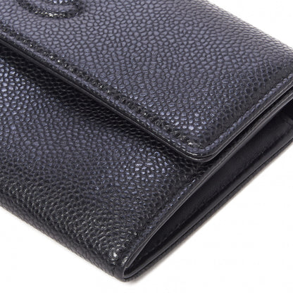 Chanel Caviar Timeless CC Large Gusset Flap Wallet Black 9 of 9