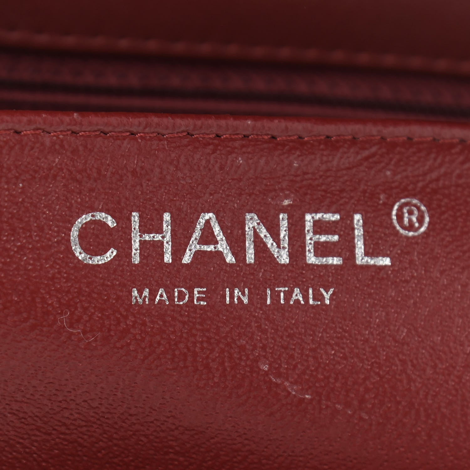Chanel Patent Calfskin Quilted Mini Rectangular Flap Dark Red 5 of 10