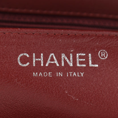 Chanel Patent Calfskin Quilted Mini Rectangular Flap Dark Red 5 of 10
