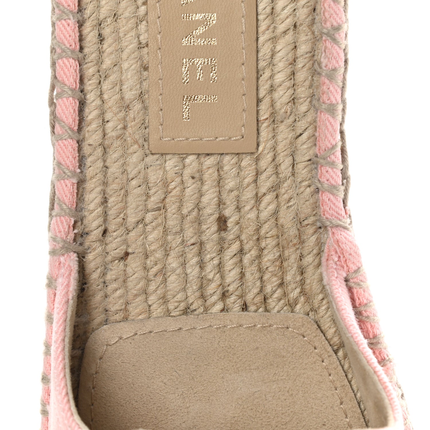 Chanel Denim CC Espadrille Mules 38 Pink Black 11 of 12