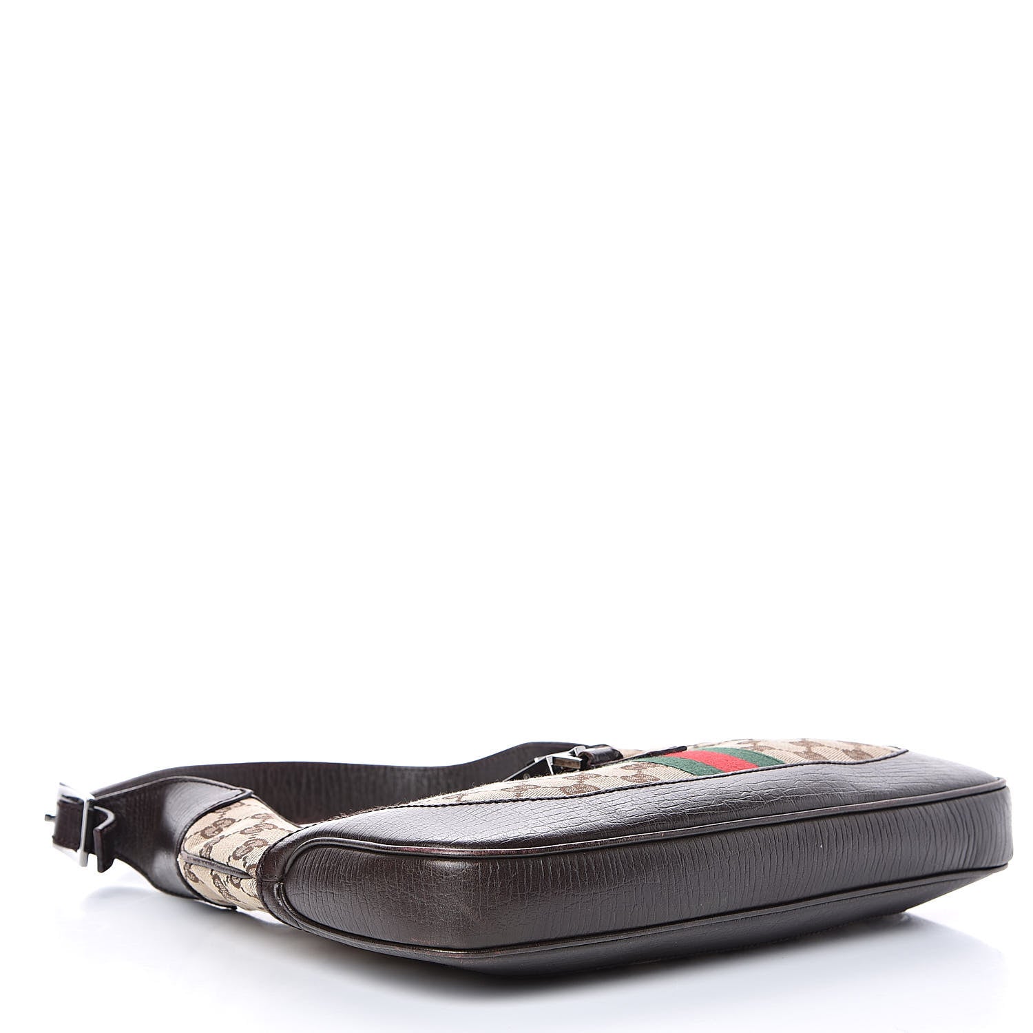 Gucci Monogram Web Jackie O Hobo Dark Brown 4 of 15
