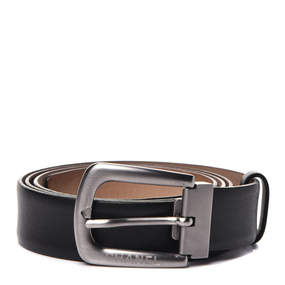 Chanel Calfskin Belt 95 38 Black 1 of 5
